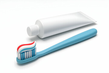 Toothbrush and toothpaste for daily dental care.