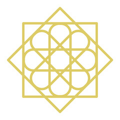 Mosaic Gold Illustration Set