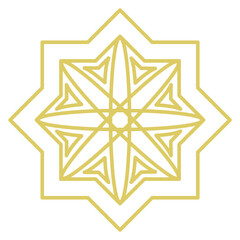 Mosaic Gold Illustration Set