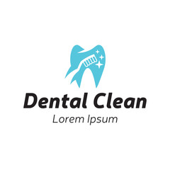 Fototapeta premium Tooth logo. Toothbrush logo isolated on white background.
