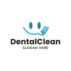 Tooth logo. Toothbrush logo isolated on white background.