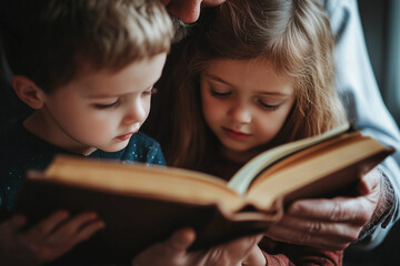 Family praying worship believe, Religion concept.