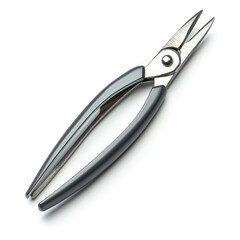 Obraz premium Precision cutting pliers with ergonomic handles designed for detailed work on white background