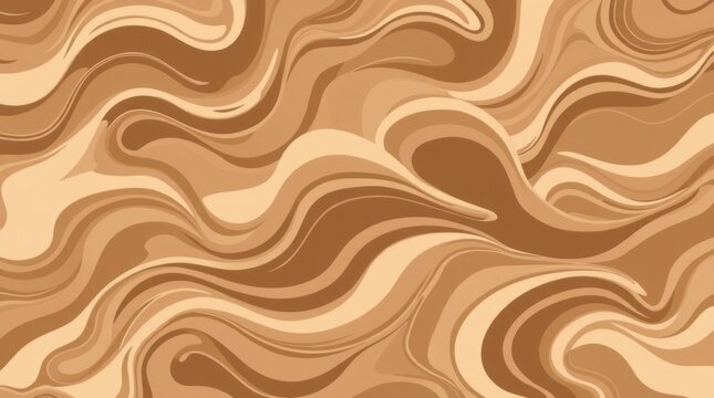 Abstract swirling pattern in beige and brown tones