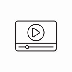 Media player device button icon vector sign