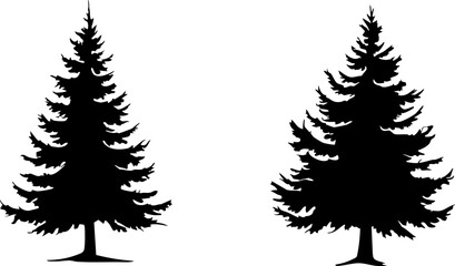 Christmas trees the design is modern and festive, perfect for holiday greetings.