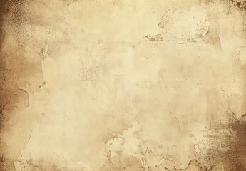 Obraz premium Old, crumpled paper with cracks and yellowing, torn edges