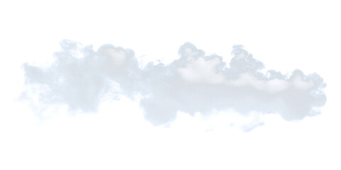 White cloud of smoke or steam on transparent background. design element. smoke. atmosphere. fog
