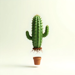 Naklejka premium Floating Cactus