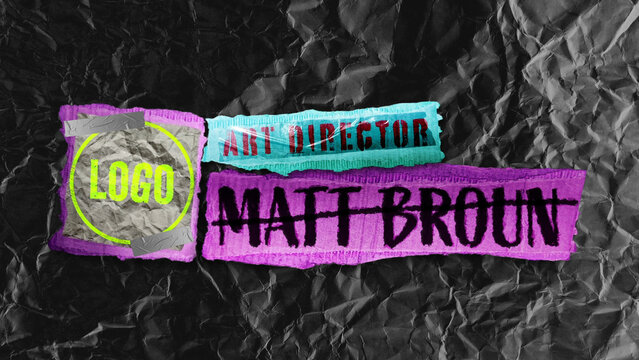 Cardboard Lower Third 01