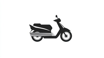 Fototapeta premium Silhouette of a motorcycle. Side view. Use Design element, icon, graphic, background