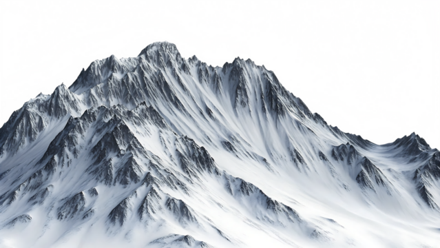 Mountain isolated on white background PNG