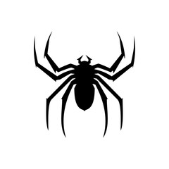 spider silhouette logo vector abstract