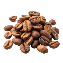 Obraz premium coffee beans on white background