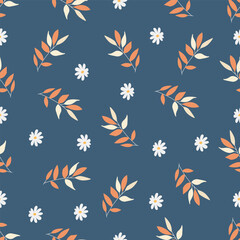 flat design flower nature pattern illustration for poster or social media or pamphlet.