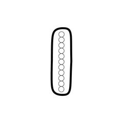 Q tip Number Tracing  Fine Motor Clipart 