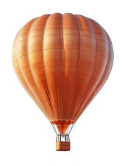 Fototapeta premium Vibrant hot air balloon isolated on a transparent background