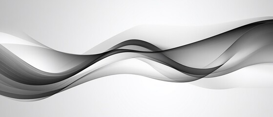 Obraz premium Elegant monochromatic waves dance serenely