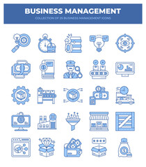 Collection of 25 Business Management Icons. Streamline Your Workflow