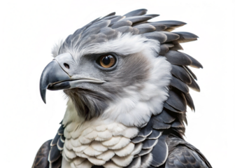 Harpy Eagle  isolated on white background