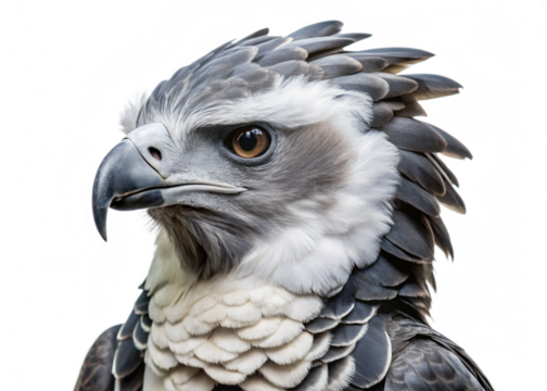 Harpy Eagle  isolated on white background