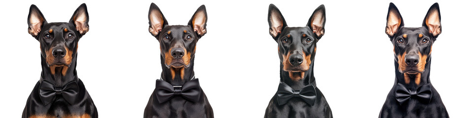 Formal Doberman Pinscher Pack Portrait