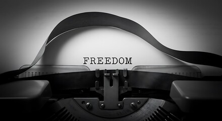 Freedom Typed: Vintage Typewriter Concept