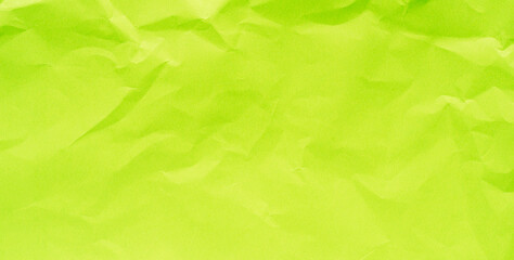 Long banner with light green color crumpled paper background.
