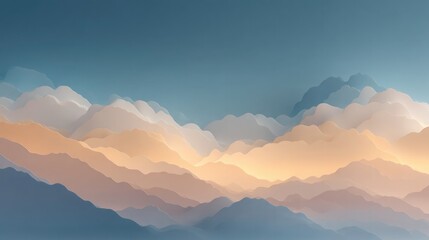 Fototapeta premium expanse of abstract fields features simple composition embracing minimalistic aesthetics