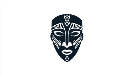 Tribal mask, design, art, ethnic culture, background, vector, graphic, illustration