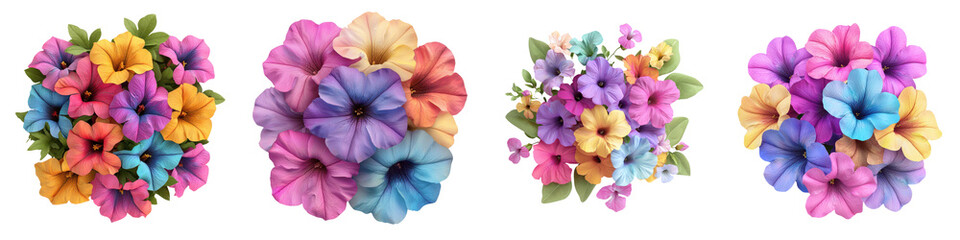 Vibrant floral bouquet with colorful blooming flowers