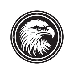 Fototapeta premium vector illustration of an eagle