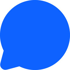 talk blue simple vector icon