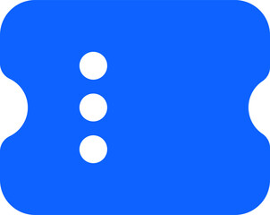 coupon blue simple vector icon