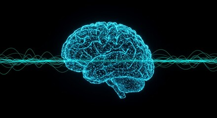 Digital brain intelligence ai technology mind neural network science innovation concept idea thinking data