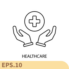 Obraz premium healthcare icons symbol vector elements for infographic web 