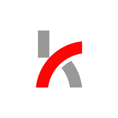 K letter initial logo design