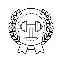 fitness challenge badge icon, fitness challenge badge line art - simple line art of fitness challenge badge, perfect for fitness challenge badge logos and icons