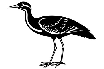 Cute Bird Line Art Vector – Minimalist Bird Illustration, Logo Icon & Clip art on White Background