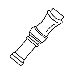 goose call icon, goose call line art - simple line art of goose call, perfect for goose call logos and icons