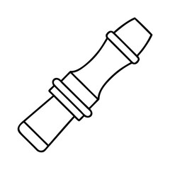 goose call icon, goose call line art - simple line art of goose call, perfect for goose call logos and icons