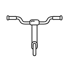 handlebar icon, handlebar line art - simple line art of handlebar, perfect for handlebar logos and icons