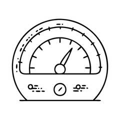 internet speed meter icon, internet speed meter line art - simple line art of internet speed meter, perfect for internet speed meter logos and icons