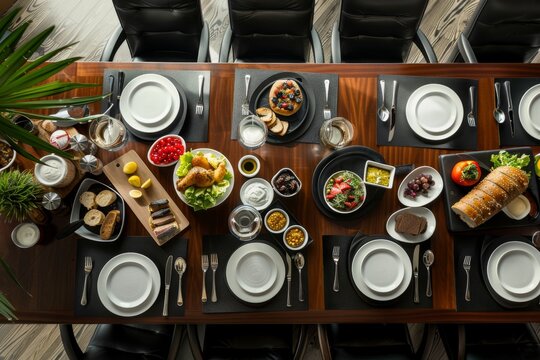 Boss's Day Brunch Table Setup