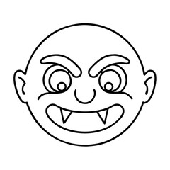 internet troll emoji icon, internet troll emoji line art - simple line art of internet troll emoji, perfect for internet troll emoji logos and icons