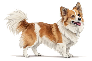 border collie puppy isolated