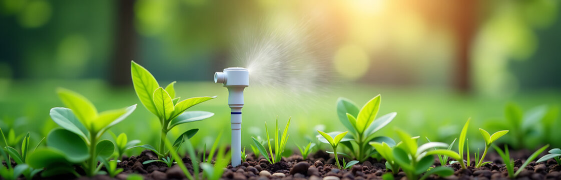 sistema di irrigazione intelligente con sensori di umidit&agrave;