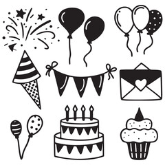Party, celebration and event planning vector