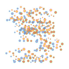 Overlapping Colorful Circle Scatter