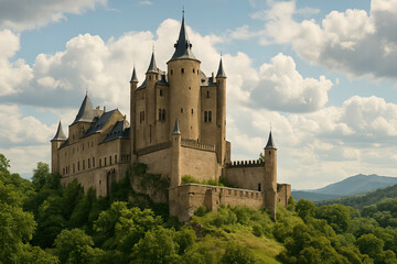 Fototapeta premium Generative AI: Castle 